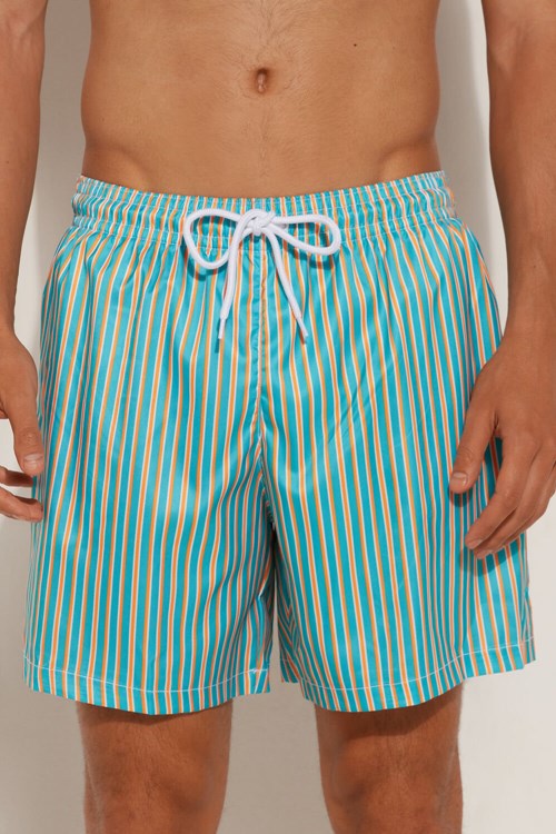 Tezenis Printed Swim Trunks Randig | AOMQD-1275