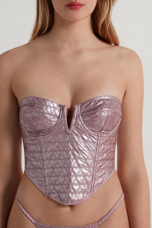 Tezenis Puffy Heart Balconette Bra Top Rosa | EOKGX-7925