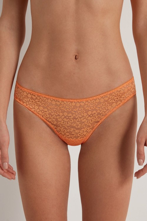 Tezenis Recycled Spets Brazilian Panties Orange Orange | SICOX-2914
