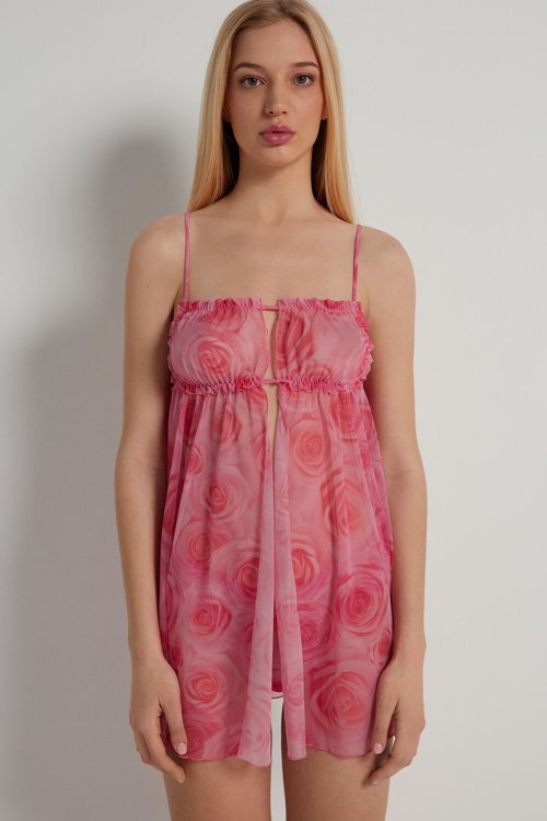 Tezenis Romantic Roses Slip Rosa Rosa | IFHOE-9342