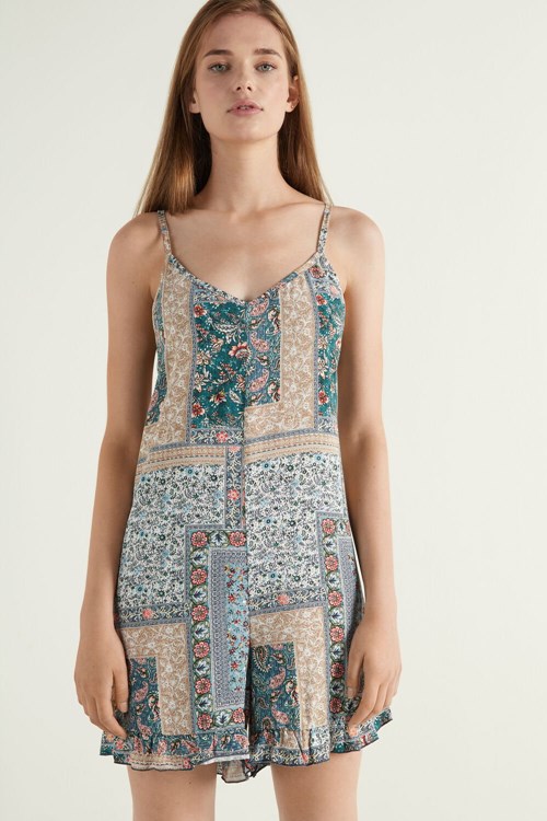 Tezenis Ruffled Cloth Korta Romper Olika Färger | GLNRP-1352