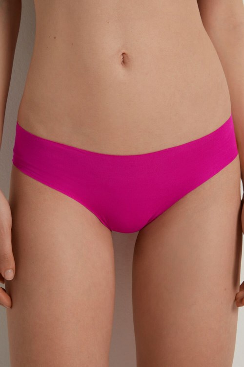 Tezenis Seamless Bomull Briefs Rosa Mörk | SNJDI-8530