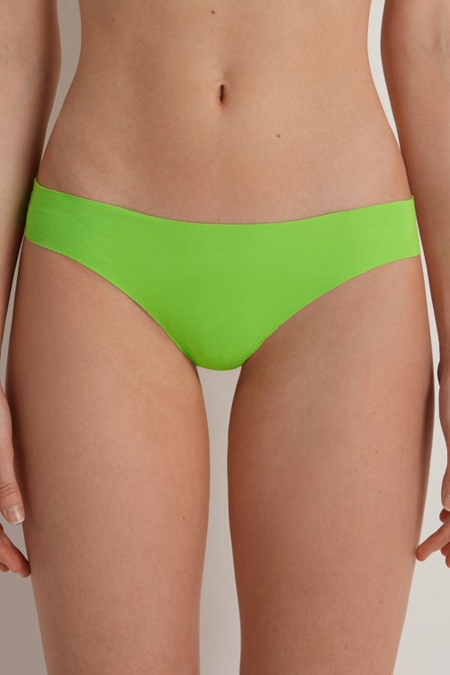 Tezenis Seamless Cheeky Briefs in Bomull Gröna Gröna | TFGSB-8617