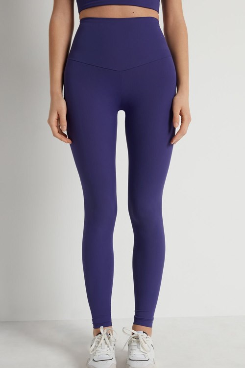 Tezenis Shaping Leggings Blå | KDJPY-8512