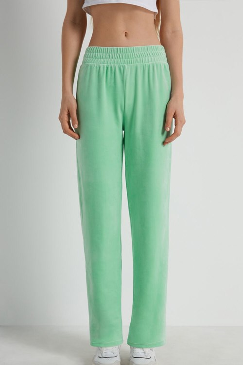 Tezenis Solid Color Chenille Pants Gröna Gröna | RHGBI-6319