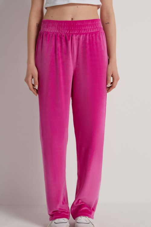 Tezenis Solid Color Chenille Pants Rosa Fuchsia | YRKVC-5842