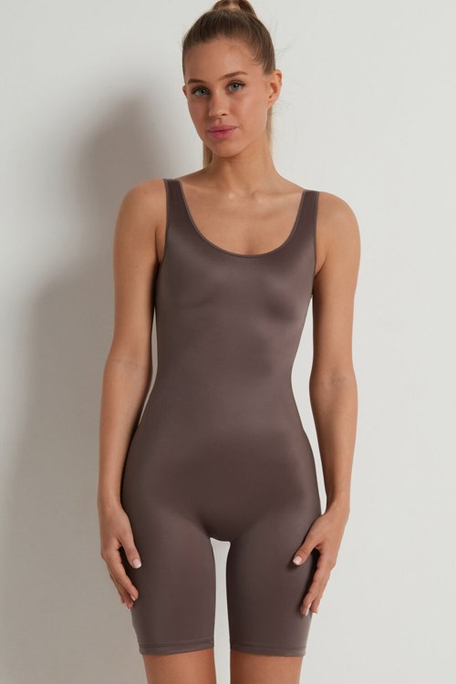 Tezenis Ultralight Shaping Korta Jumpsuit Bruna | XRHLY-3096