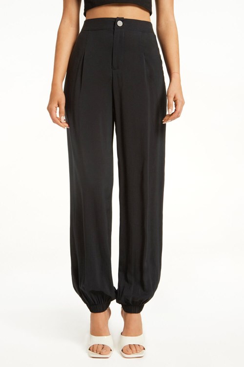 Tezenis Viscose Fabric Joggers Svarta Svarta | TYDGW-1956